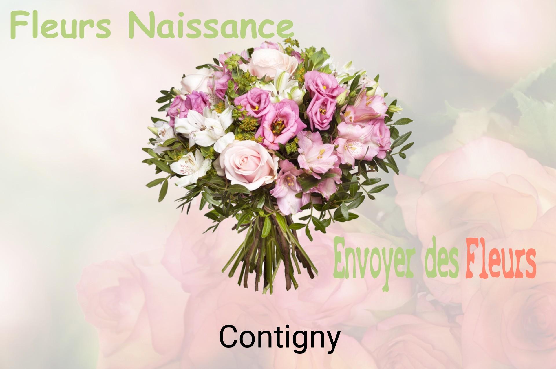 Bouquet de fleurs de naissance livré à Contigny